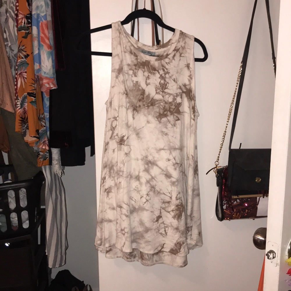 TuTan and Brown tie dye dress